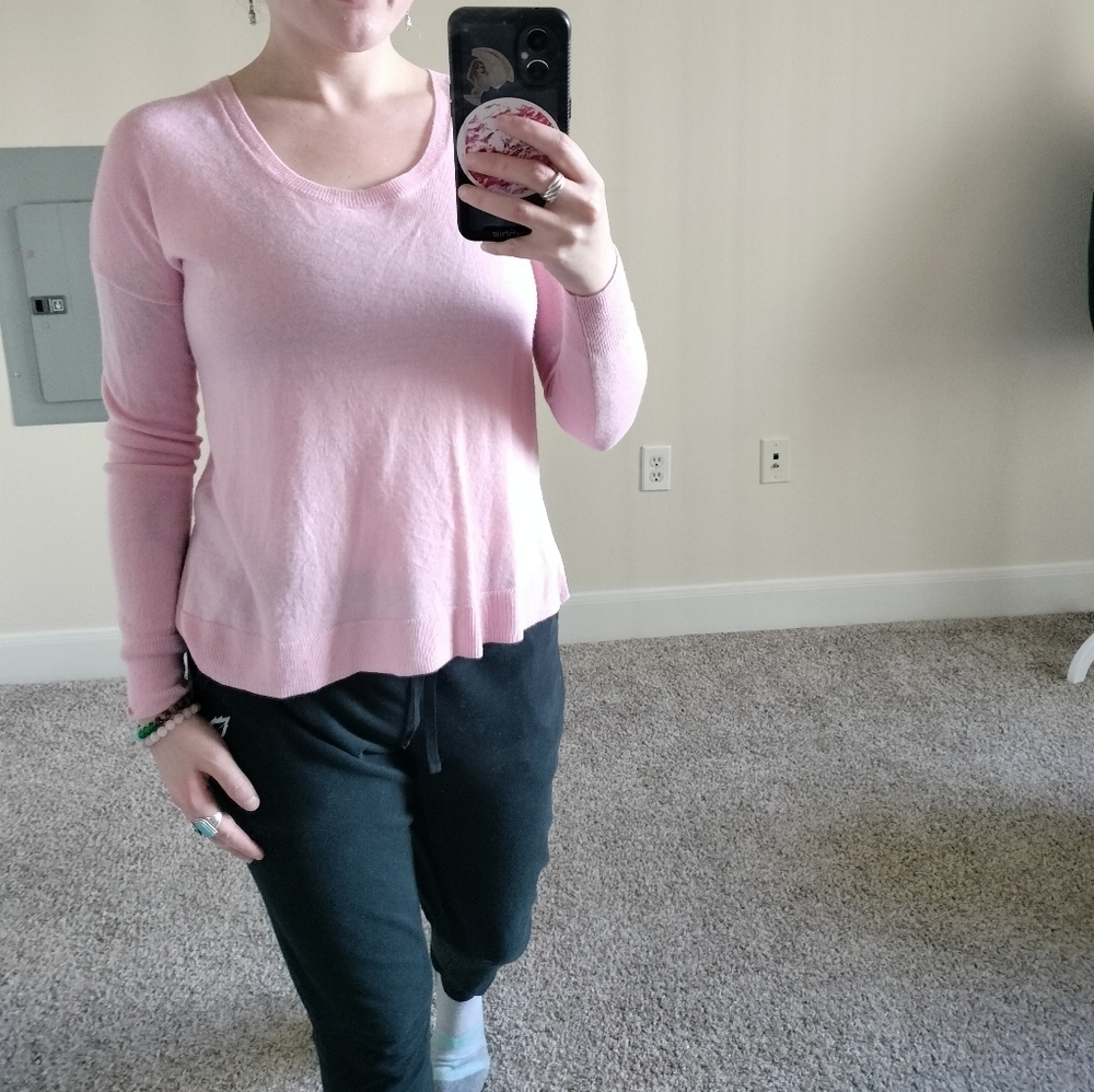Pink Women's Sweater Madewell PreppyTop